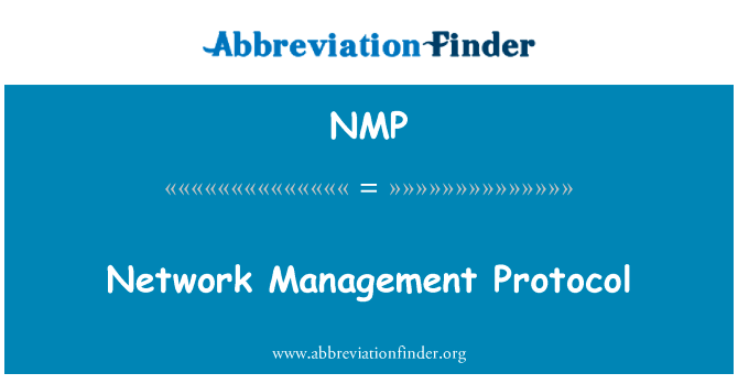 Network Management Protocol的定义