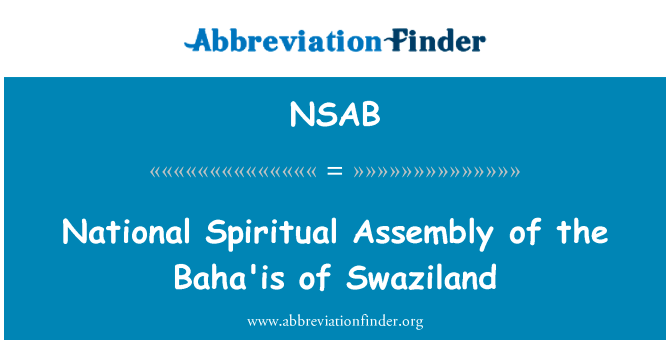 National Spiritual Assembly of the Baha'is of Swaziland的定义
