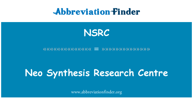 Neo Synthesis Research Centre的定义