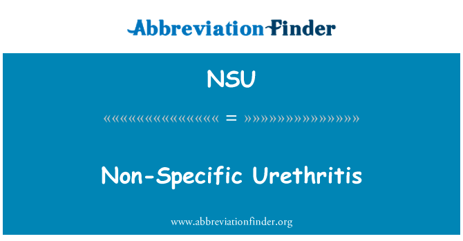 Non-Specific Urethritis的定义