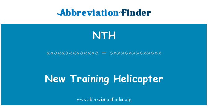 New Training Helicopter的定义