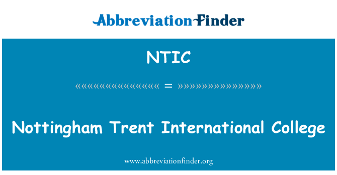 Nottingham Trent International College的定义