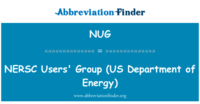 NERSC Users' Group (US Department of Energy)的定义