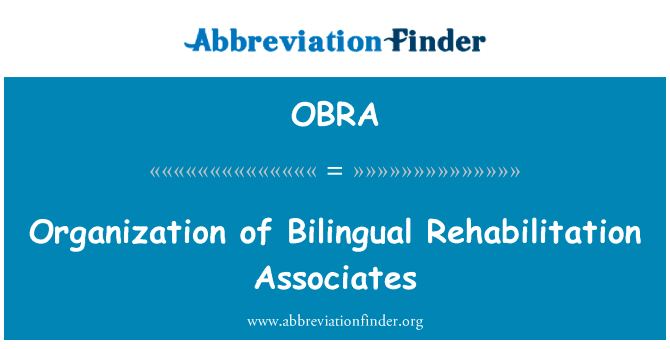 Organization of Bilingual Rehabilitation Associates的定义