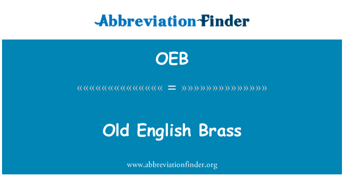 Old English Brass的定义