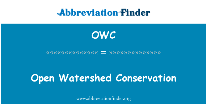 Open Watershed Conservation的定义