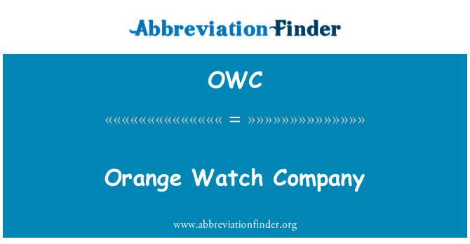 Orange Watch Company的定义