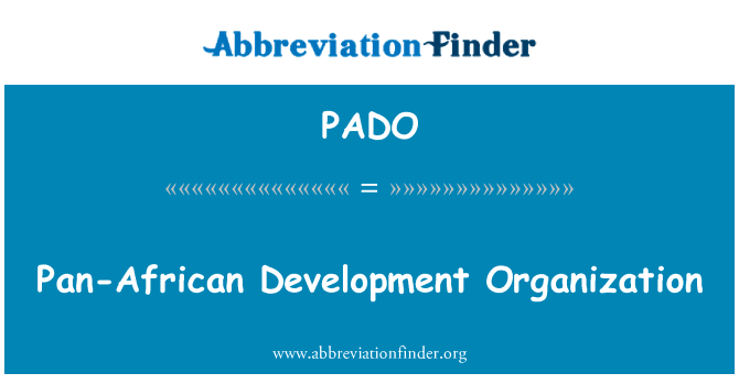 Pan-African Development Organization的定义
