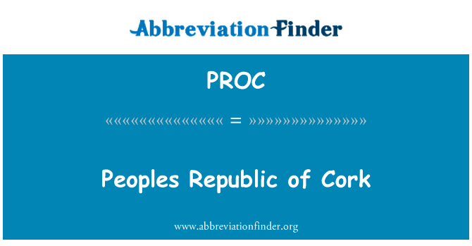 Peoples Republic of Cork的定义