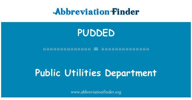 Public Utilities Department的定义