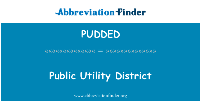 Public Utility District的定义