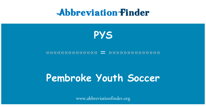 Pembroke Youth Soccer的定义