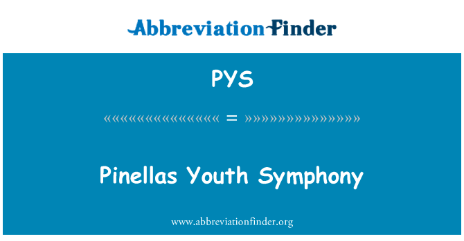 Pinellas Youth Symphony的定义