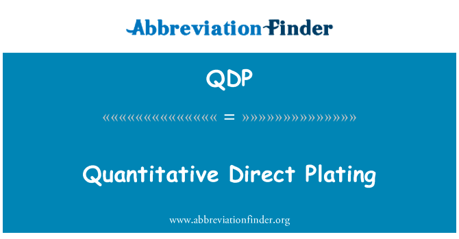 Quantitative Direct Plating的定义