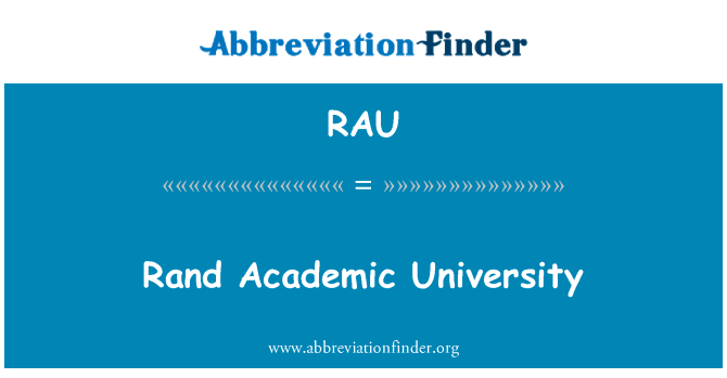 Rand Academic University的定义
