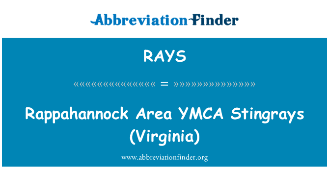 Rappahannock Area YMCA Stingrays (Virginia)的定义