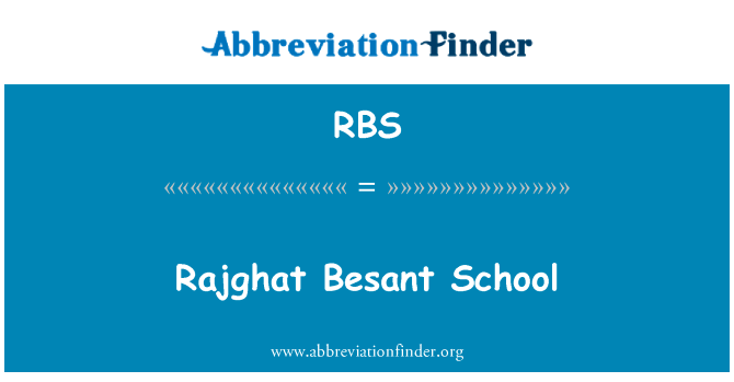 Rajghat Besant School的定义