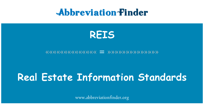 Real Estate Information Standards的定义