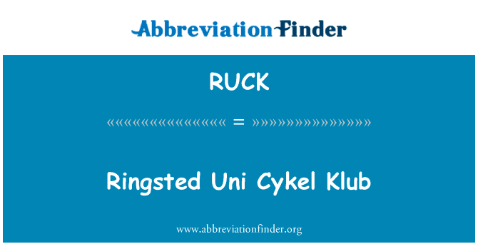 Ringsted Uni Cykel Klub的定义
