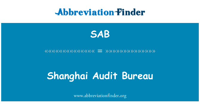 Shanghai Audit Bureau的定义