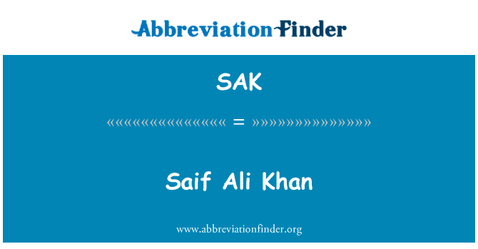 Saif Ali Khan的定义