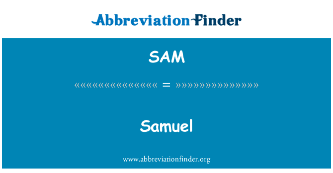 Samuel的定义