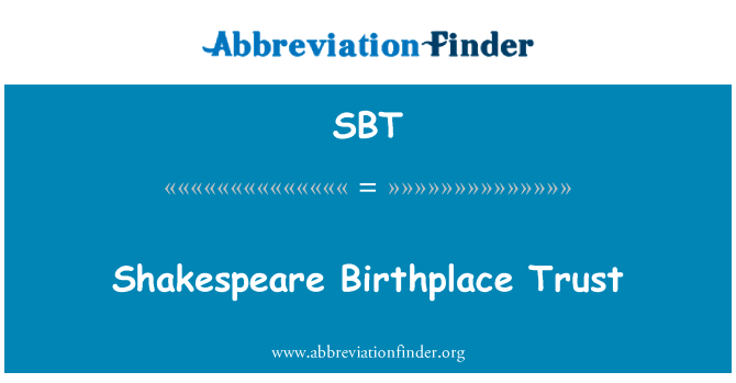 Shakespeare Birthplace Trust的定义