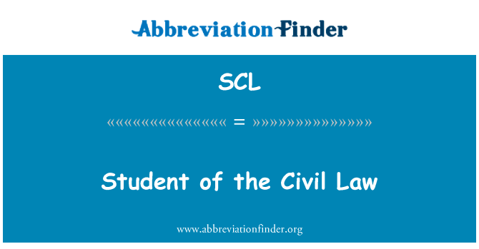 Student of the Civil Law的定义