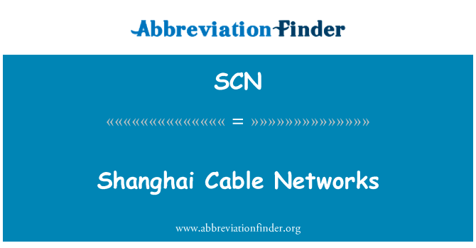 Shanghai Cable Networks的定义
