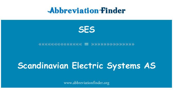 Scandinavian Electric Systems AS的定义