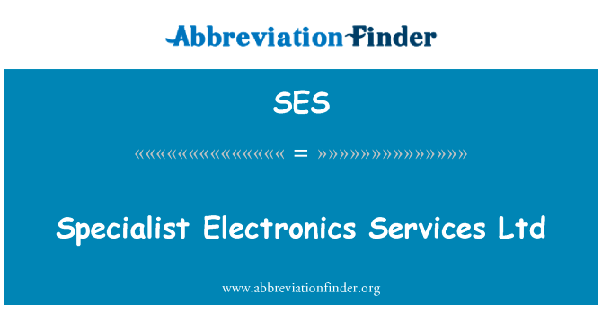 Specialist Electronics Services Ltd的定义