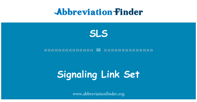 Signaling Link Set的定义