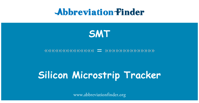 Silicon Microstrip Tracker的定义