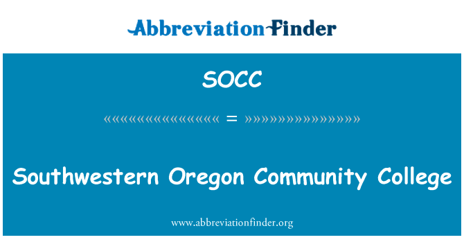 Southwestern Oregon Community College的定义