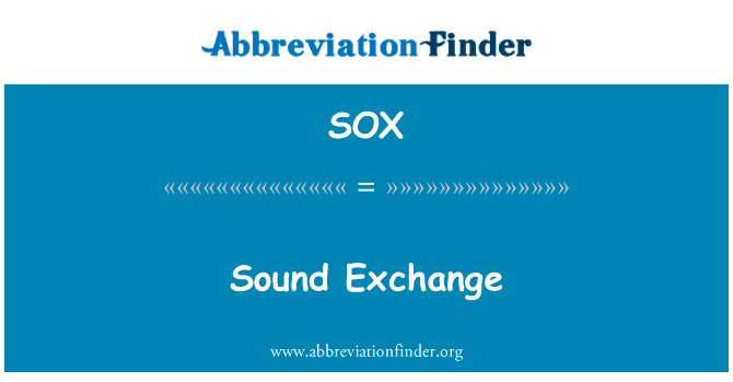 Sound Exchange的定义