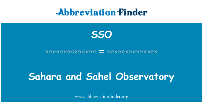 Sahara and Sahel Observatory的定义