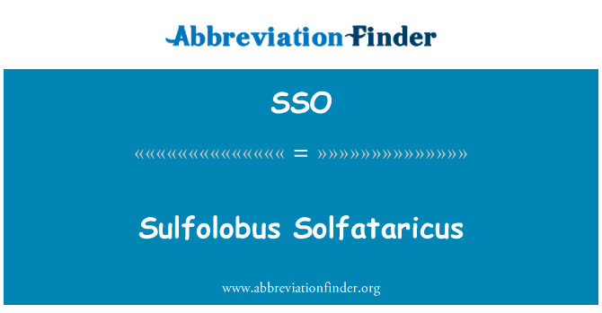 Sulfolobus Solfataricus的定义