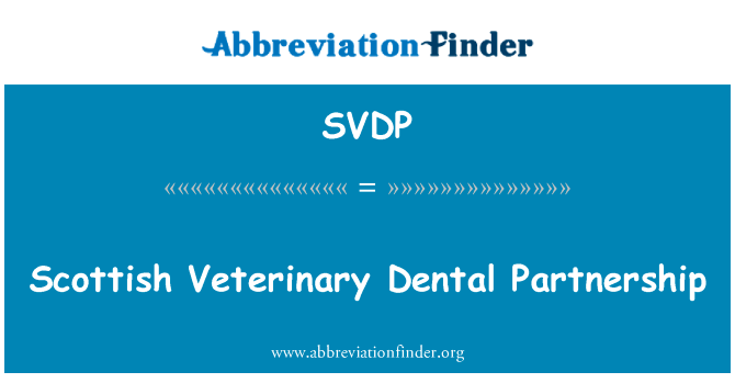 Scottish Veterinary Dental Partnership的定义