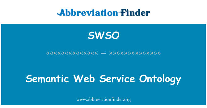 Semantic Web Service Ontology的定义