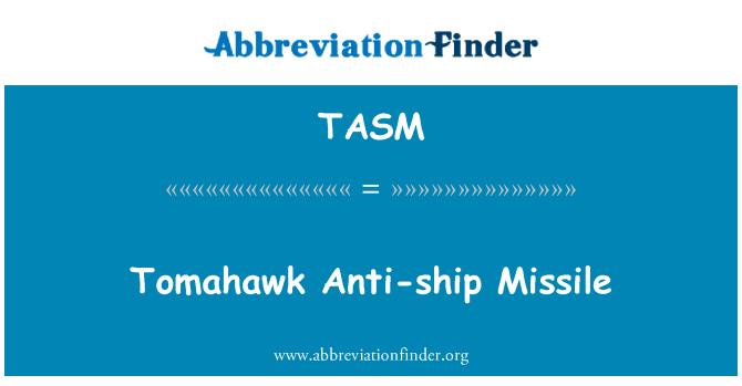 Tomahawk Anti-ship Missile的定义