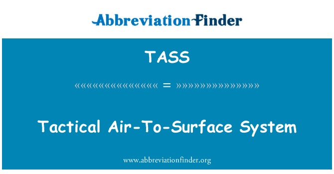 Tactical Air-To-Surface System的定义