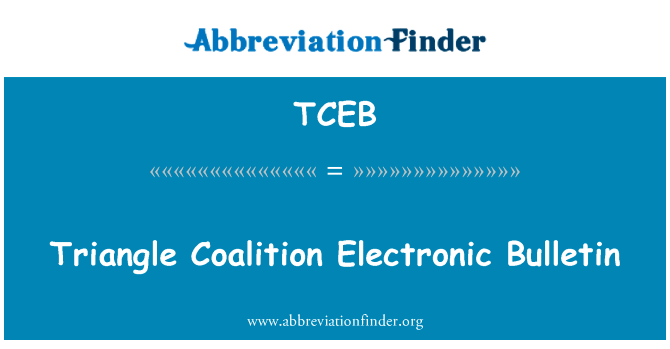 Triangle Coalition Electronic Bulletin的定义