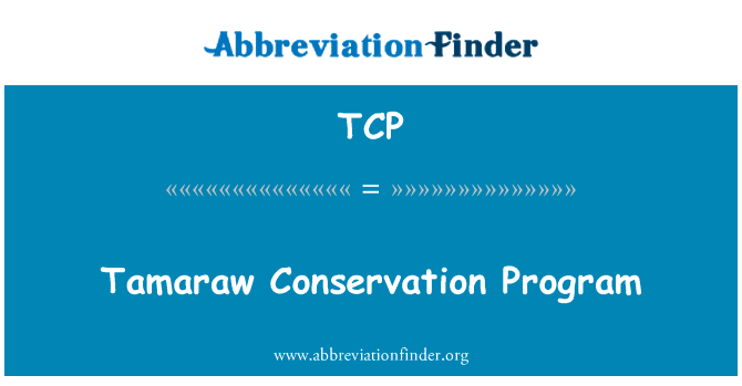 Tamaraw Conservation Program的定义