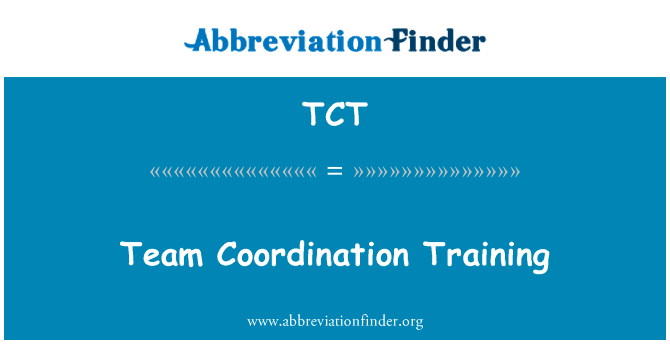 Team Coordination Training的定义