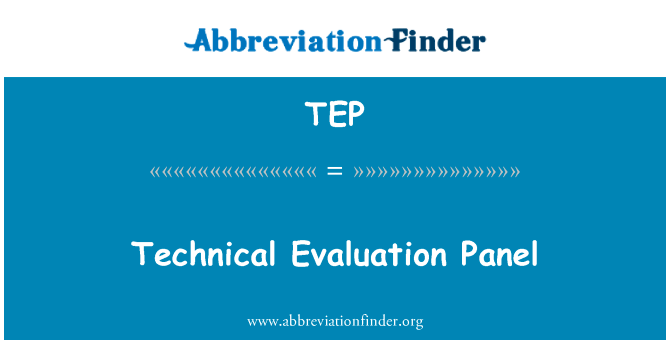 Technical Evaluation Panel的定义
