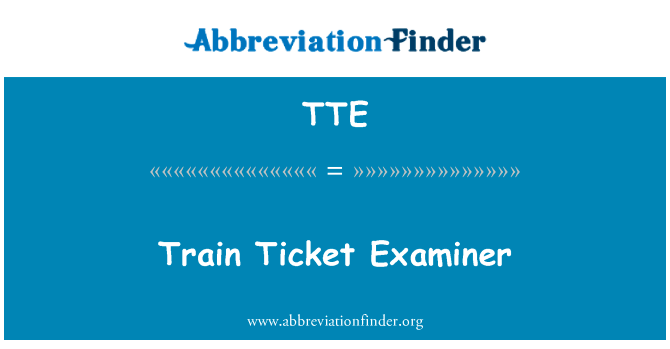 Train Ticket Examiner的定义