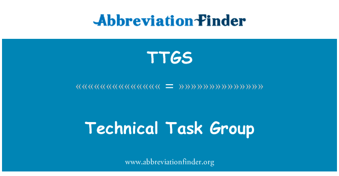 技术任务组英文定义是Technical Task Group,首字母缩写定义是TTGS