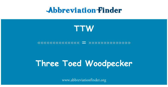 Three Toed Woodpecker的定义