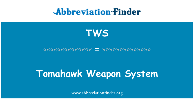 Tomahawk Weapon System的定义
