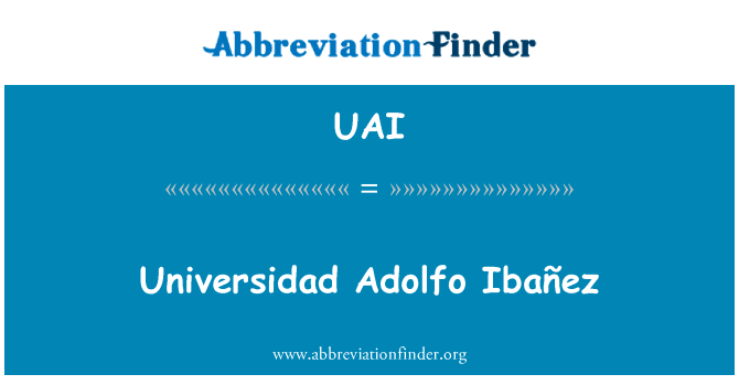Universidad Adolfo Ibañez的定义